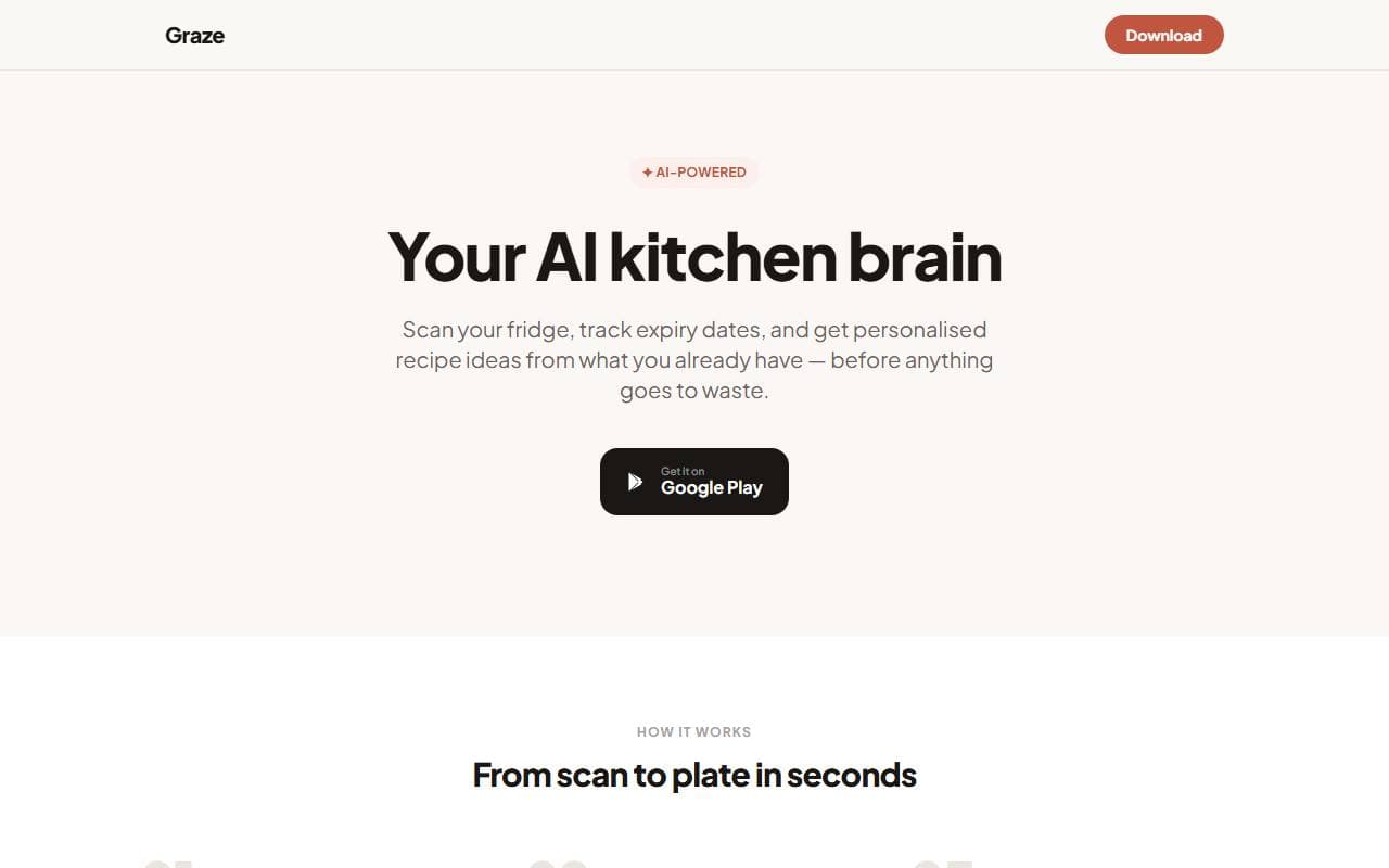 Graze app website