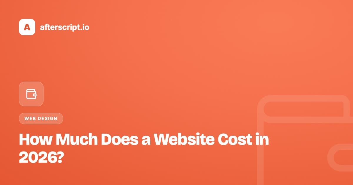 How Much Does a Website Cost in 2026?