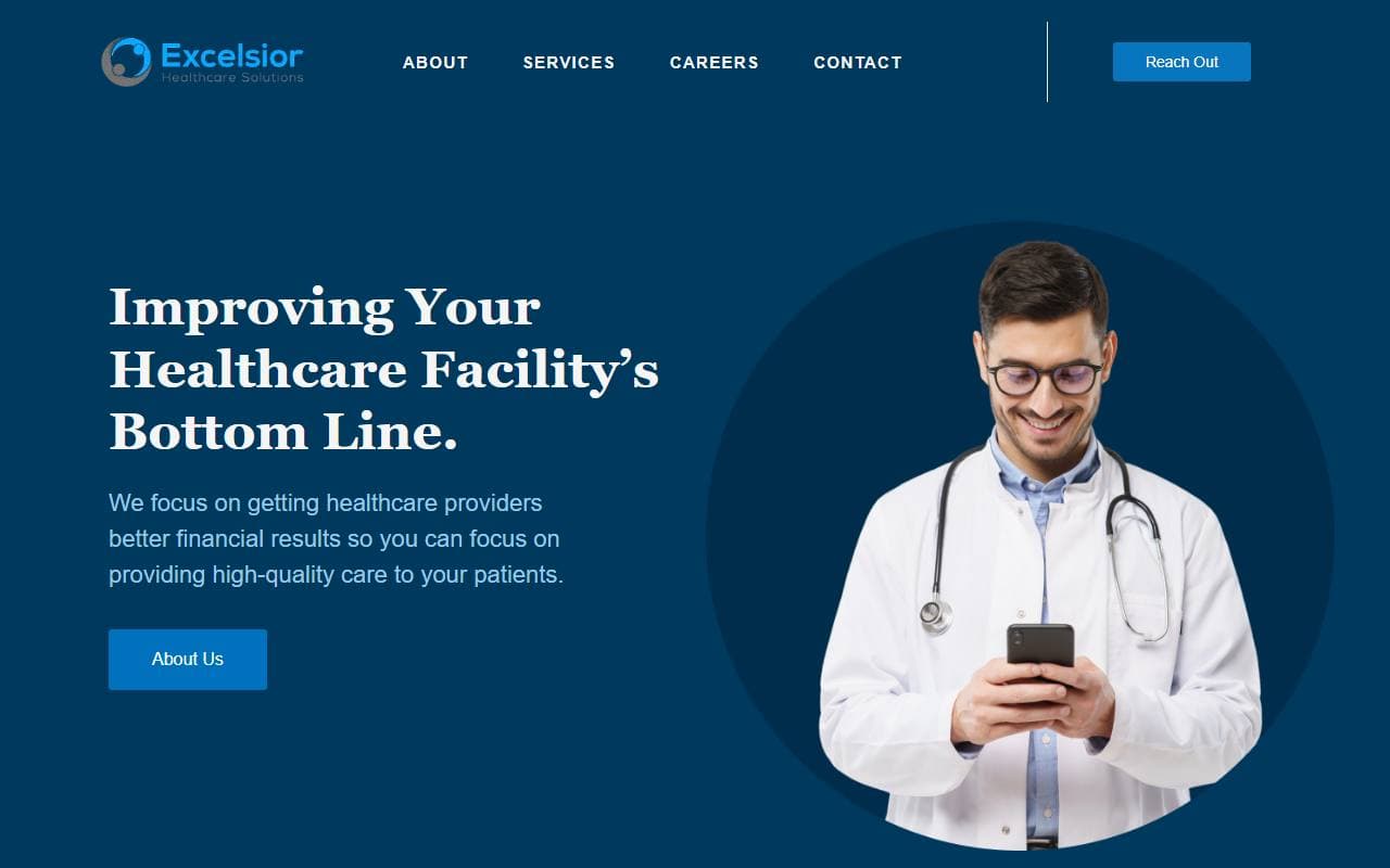 Excelsior Healthcare Solutions website