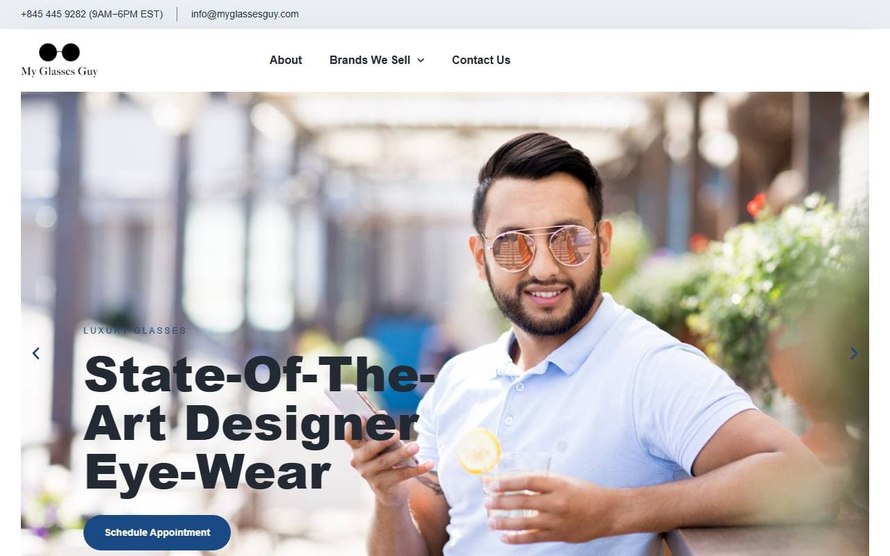 My Glasses Guy website