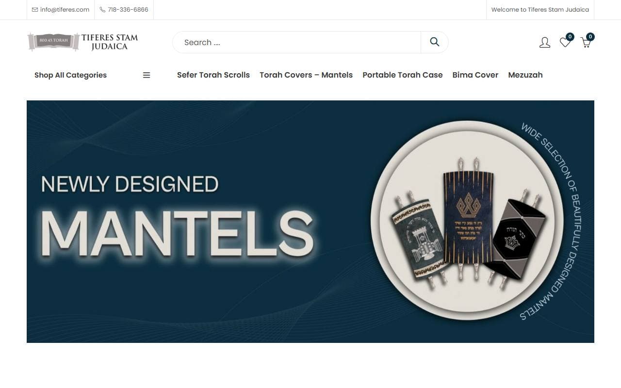 Tiferes Stam Judaica website